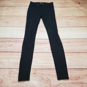 Burberry Brit Pants Womens XS Black Ponte Skinny Jegging Stretch Casual‎ Ladies